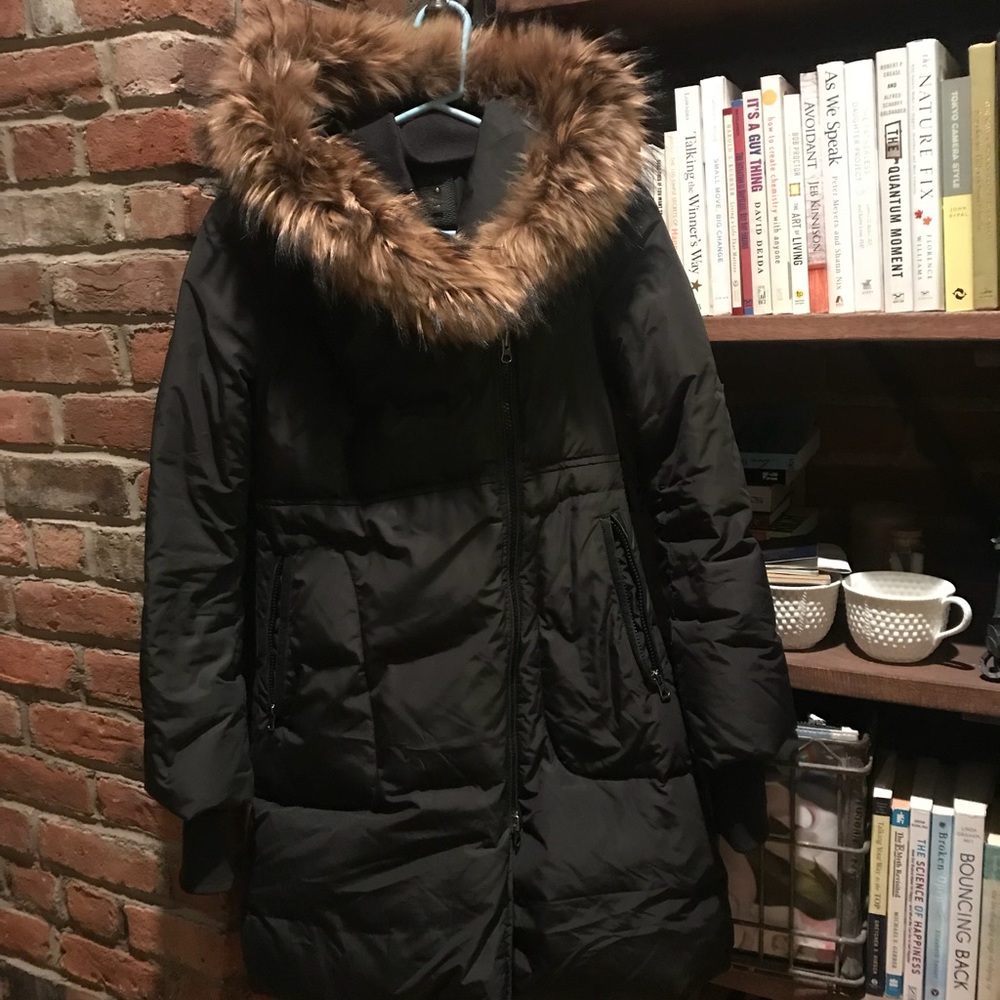 Mackage down jacket with fur trim size canal
